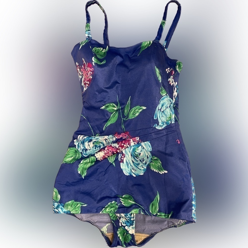 American Vintage Floral Blue Swimsuit